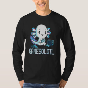 Camiseta Gamesolotl Axolotl Gamer Videos games