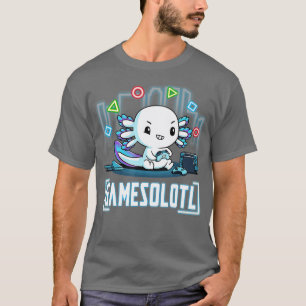 Camiseta Gamesolotl Axolotl Peixes Videos games