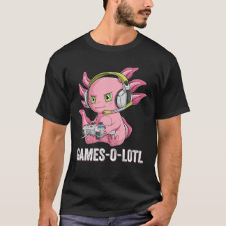 Camiseta Gamesolotl Axolotl Video Gamer Kawaii Animes k