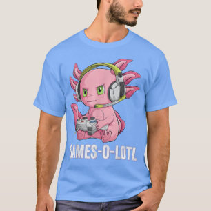 Camiseta Gamesolotl Axolotl Video Gamer Kawaii Animes k