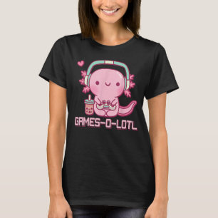 Camiseta Gamesolotl Axolotl Videos games Gamer Boys Girls