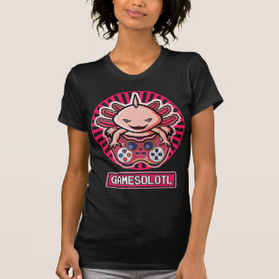 Camiseta Gamesolotl de Vídeo Axolotl Cute Axolotl Kawai