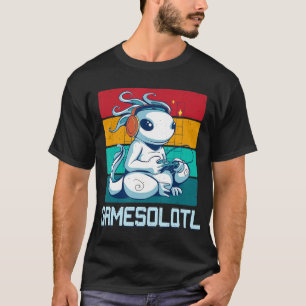 Camiseta Gamesolotl Galeria de Vídeo Axolotl Kawaii Anime B