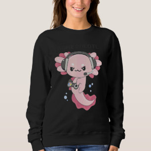 Camiseta Gamesolotl Gamer Axolotl Tocando Videos games Gami