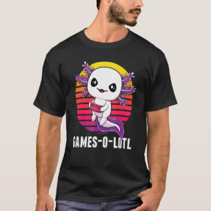 Camiseta Gamesolotl Gamer Axolotl Videos games Salamander
