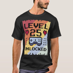 Camiseta Gami 25 de Aniversário do Garoto Gamer Desbloquead