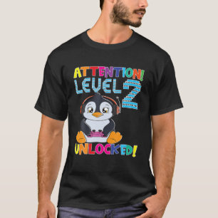 Camiseta Gamin Desbloqueado de Atenção ao Gamin do Gamer Bo