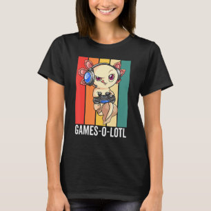 Camiseta Gaming Axolotl Para Meninos E Adultos - Vídeo De C