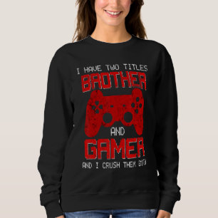 Camiseta Gaming Brothers Gamer Teen Boys Retro Vintage Boys