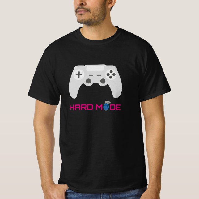 Camiseta Gaming Controller Hard Mode (Frente)