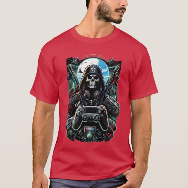 Camiseta Gaming Design vintage girl (Frente)