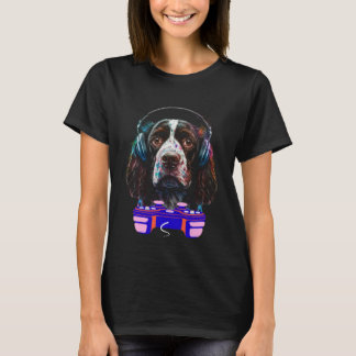 Camiseta Gaming English Springer Spaniel Dog Player Video G