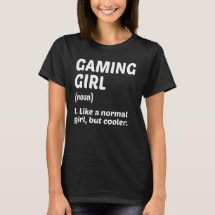 Camiseta Gaming Girl NouDefinition Video Player Gami