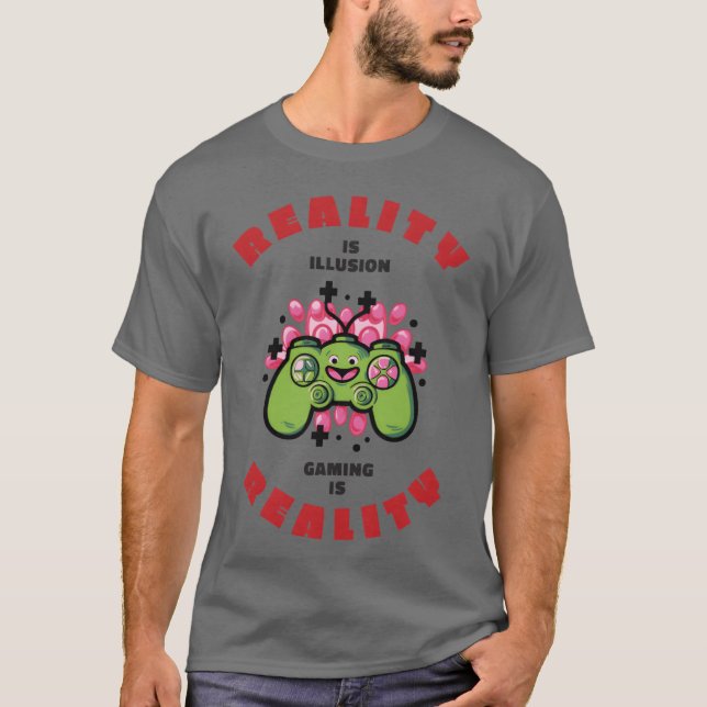 Camiseta gaming is reality boy friend (Frente)