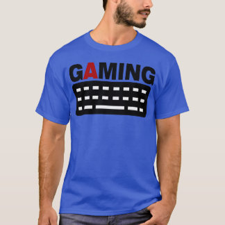 Camiseta gaming keyboard pc gamer boy friend