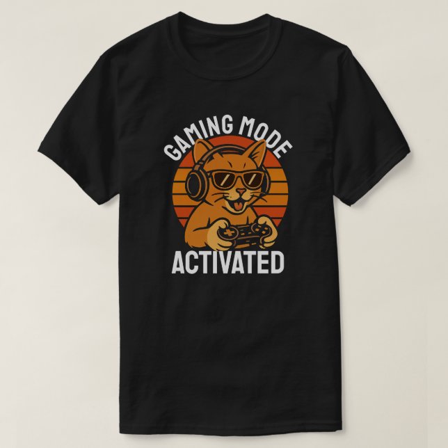 Camiseta Gaming Mode Activated (Frente do Design)