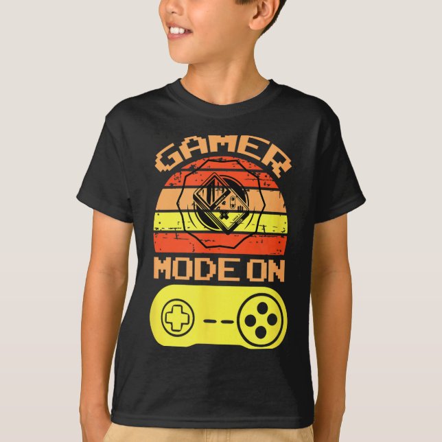 Camiseta Gaming Mode On Funny Game Quotes Gift For Players  (Frente)