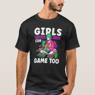 Camiseta Gaming Motif Girls Podem Jogar Com Gamer Girl