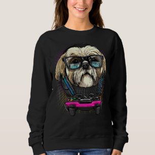 Camiseta Gaming Shih Tzu Video Gamer Player Dog