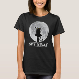 Camiseta Gaming Spy legal Mês Ninja Gamer Boy Gids Cat