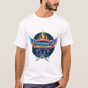 Camiseta Gaming Vanguard Neon Crest Futurista Ga