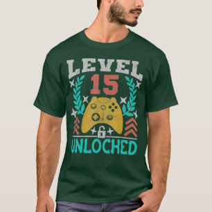 Camiseta Gaming Vintage 15 Birthday, presente de 15 anos