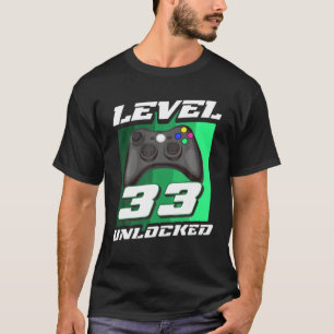 Camiseta Gaming Vintage 33Rd Aniversário Com 33 Anos De Ida