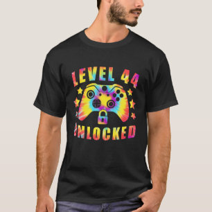 Camiseta Gaming Vintage 44 Birthday - Garoto de 44 anos