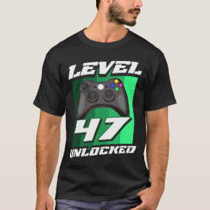 Camiseta Gaming Vintage 47º aniversário Menina de 47 anos