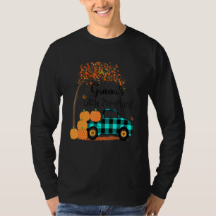 Camiseta Gamma S Little Pumpkins Xadrez Verde outono A