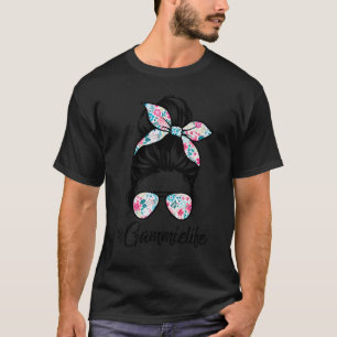 Camiseta Gammie Life Messy Hair Bun Women Dia de as mães