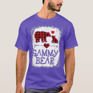 Camiseta Gammy Bear Christmas Pajama Red Plaid Buffalo Fami