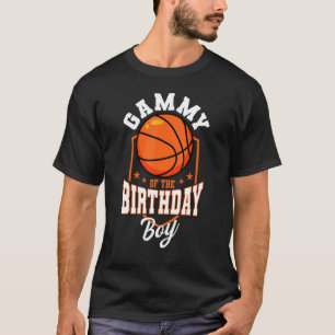 Camiseta Gammy Do Tema De Basquete De Birthday Boy Bday Pa
