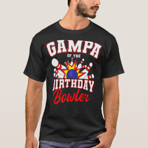 Camiseta Gampa Da Festa De Boliche De Aniversário De Bowler