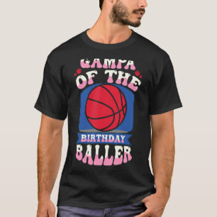 Camiseta Gampa Do Aniversário Do Tema De Basquete De Aniver