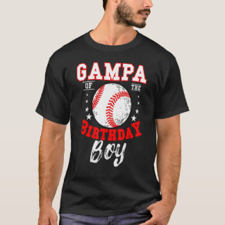 Camiseta Gampa Do Garoto De Beisebol De Aniversário Cele De
