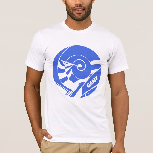 Camiseta GAMY® Royal blue Logo Herren (Frente)