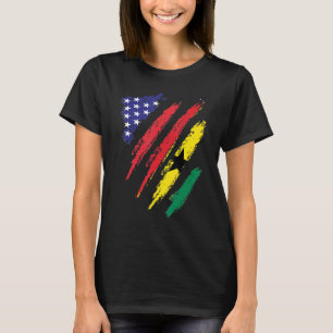 Camiseta Gana American Grown Flag USA Patriot Heritage Mon