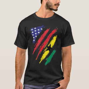 Camiseta Gana American Grown Flag USA Patriot Heritage Mon