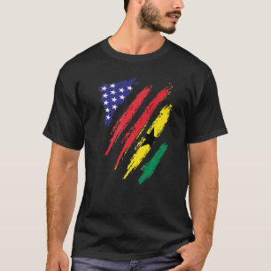 Camiseta Gana American Grown Flag USA Patriot Heritage Mon