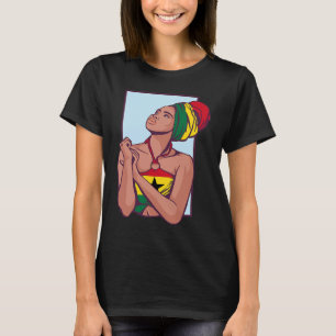 Camiseta Gana Bandeira Ganesa África Orgulhosa Princesa Rai