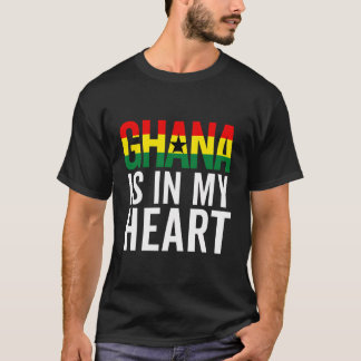 Camiseta Gana - Bandeira Para Homens Orgulho Gana Roots Her