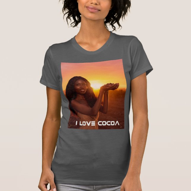 CAMISETA GANA - EU AMO CACAU (Frente)