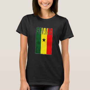 Camiseta Gana Flag Art African Country Retro Vintage Grung