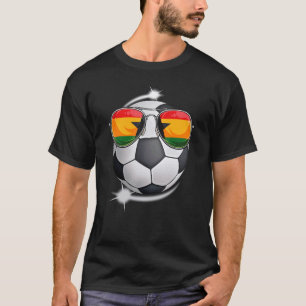 Camiseta Gana Futebol Fan Sunglass Soccer ganês