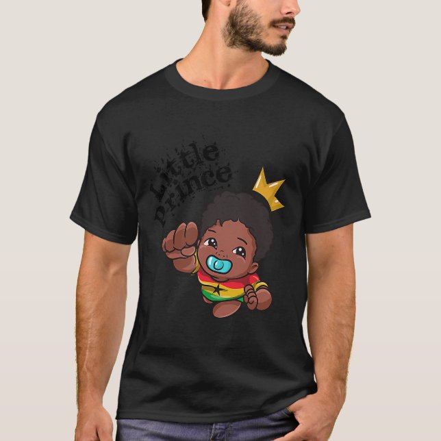 Camiseta Gana Gana África Ocidental Orgulhosa Príncipe Mela (Frente)