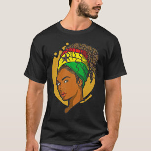 Camiseta Gana Gana Bandeira África Orgulhosa Princesa Rainh