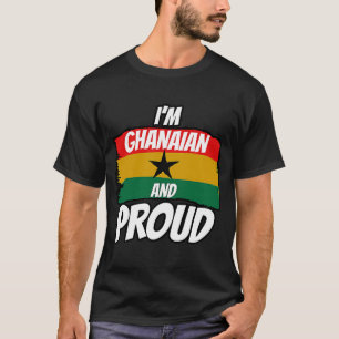 Camiseta Gana Ghanaian Heart Love Proud Melanin Flag