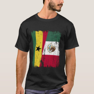 Camiseta Gana México Meia Bandeira Ganeses Herança Mexicana