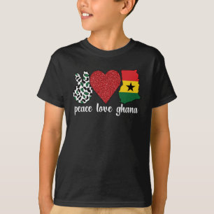 Camiseta Gana orgulhosa retorna gana bandeira ganense patri
